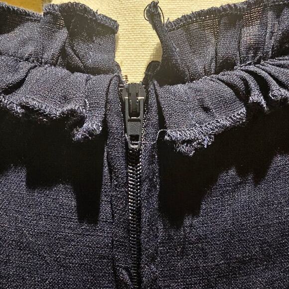 Altar’d State Dress S Navy Coastal Western Flair Boho Cottagecore Romantic EUC - Picture 12 of 13